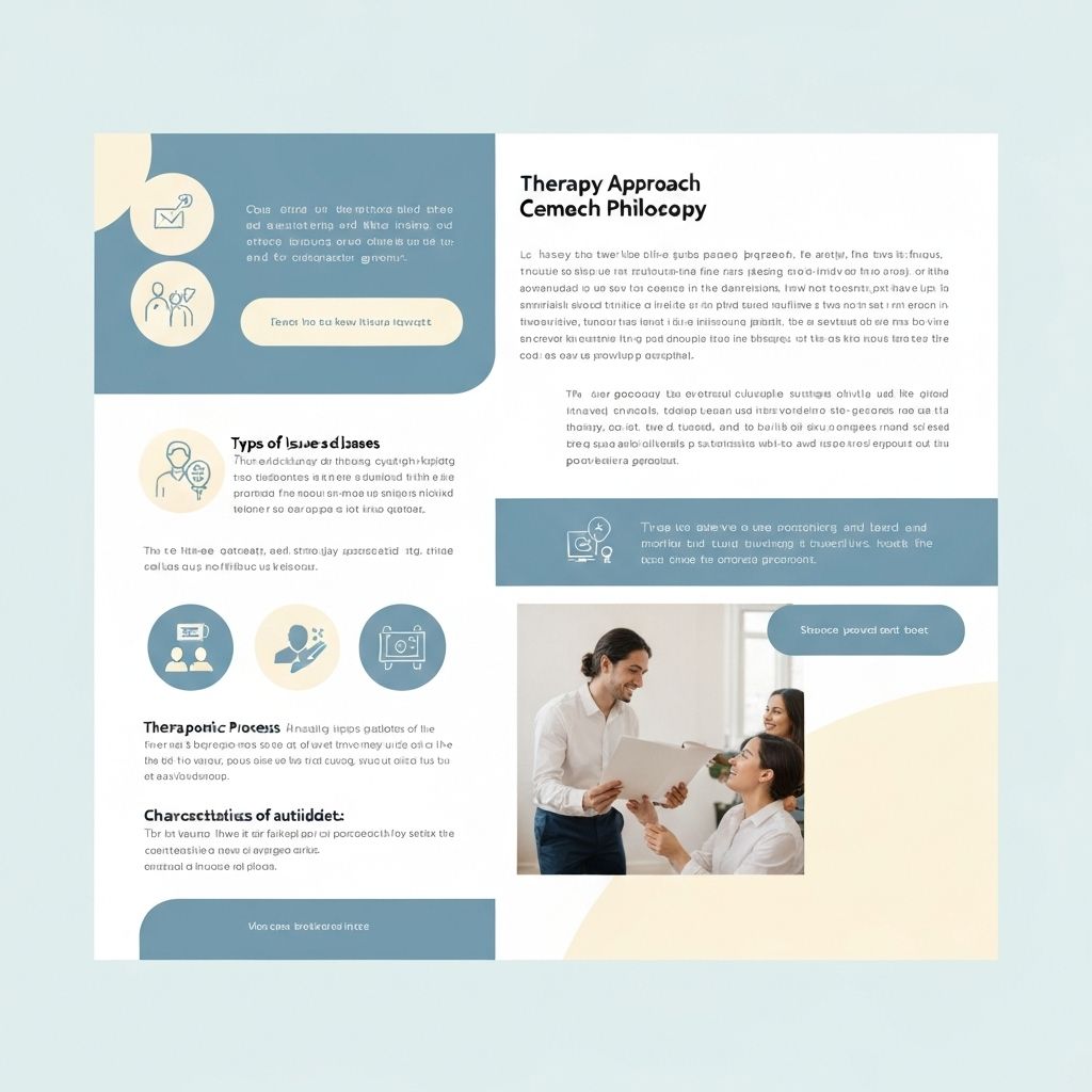 NDH Therapy approach section design